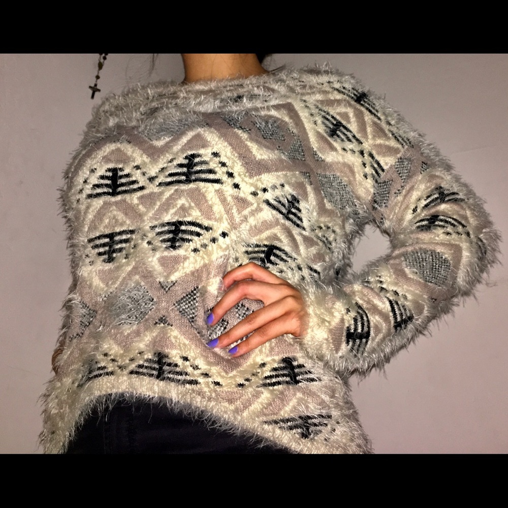A knit sweater